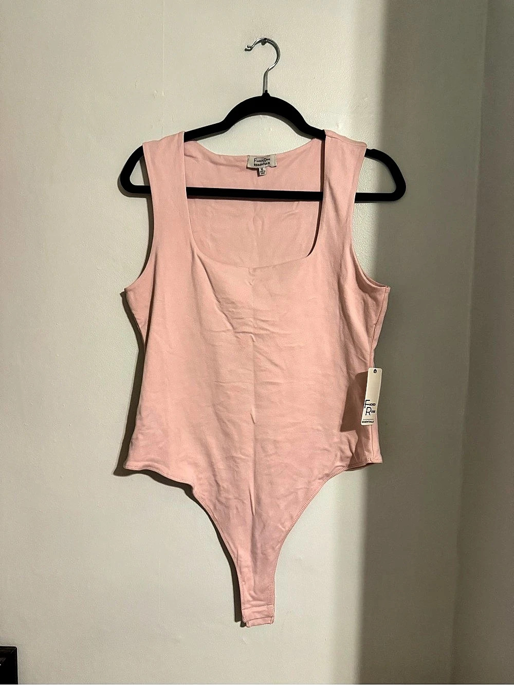 Faded Rose Pink Bodysuit Size XL NWT